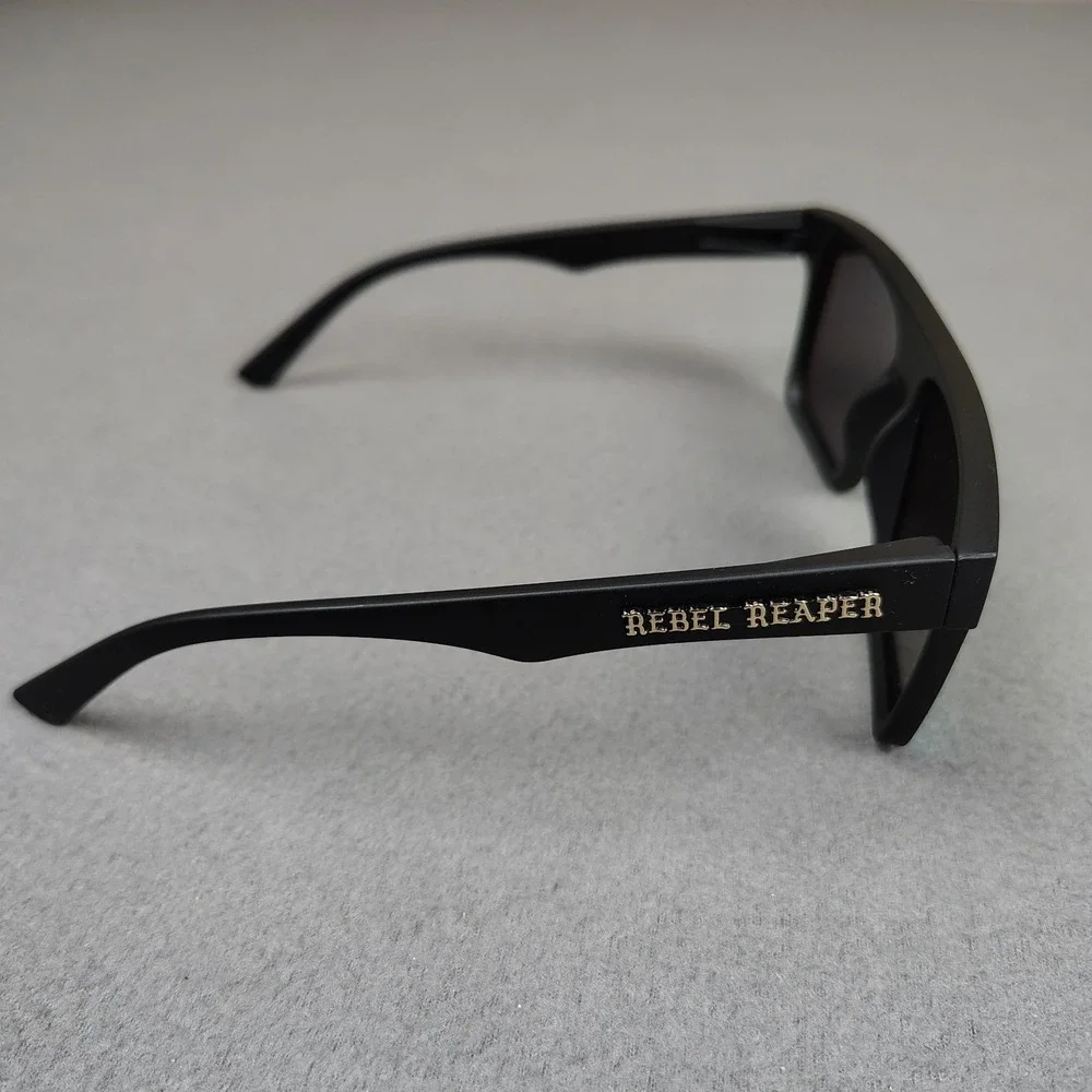 Rebel Reaper Sunglasses Gold Lens Flat Top OFFGRD Style Mirror Surfer Biker NEW